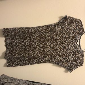 cheetah mini dress